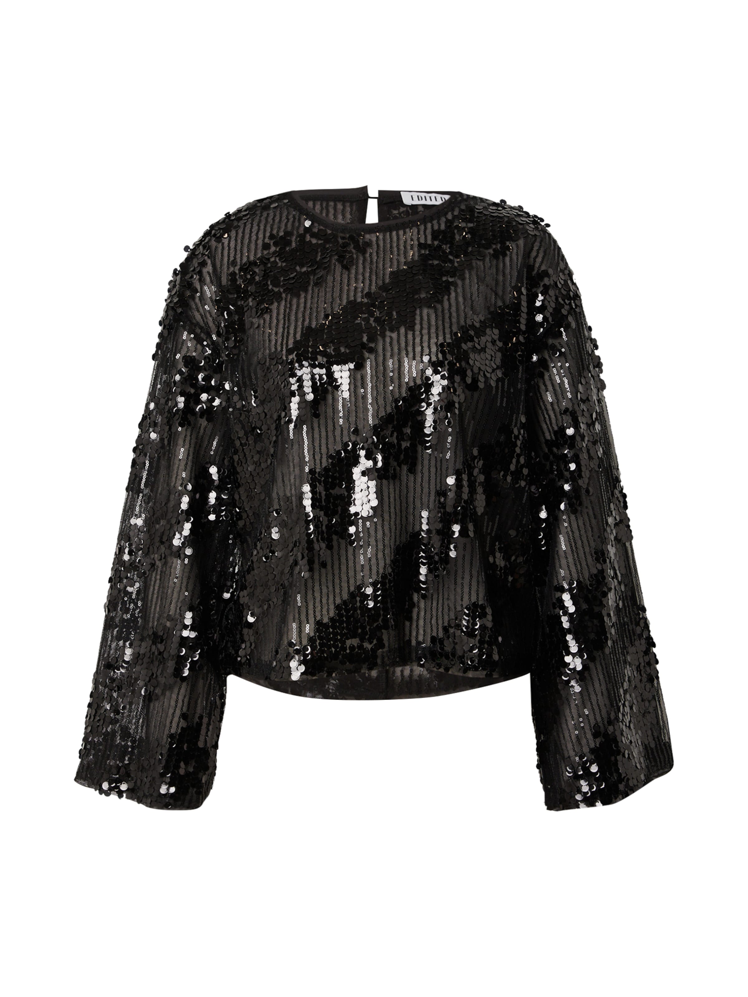 melns EDITED T-Krekls 'Xavia': no priekšpuses