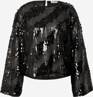 juoda EDITED Marškinėliai 'Xavia': priekis