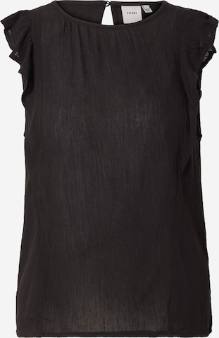 ICHI Top 'MARRAKECH' in Black: front