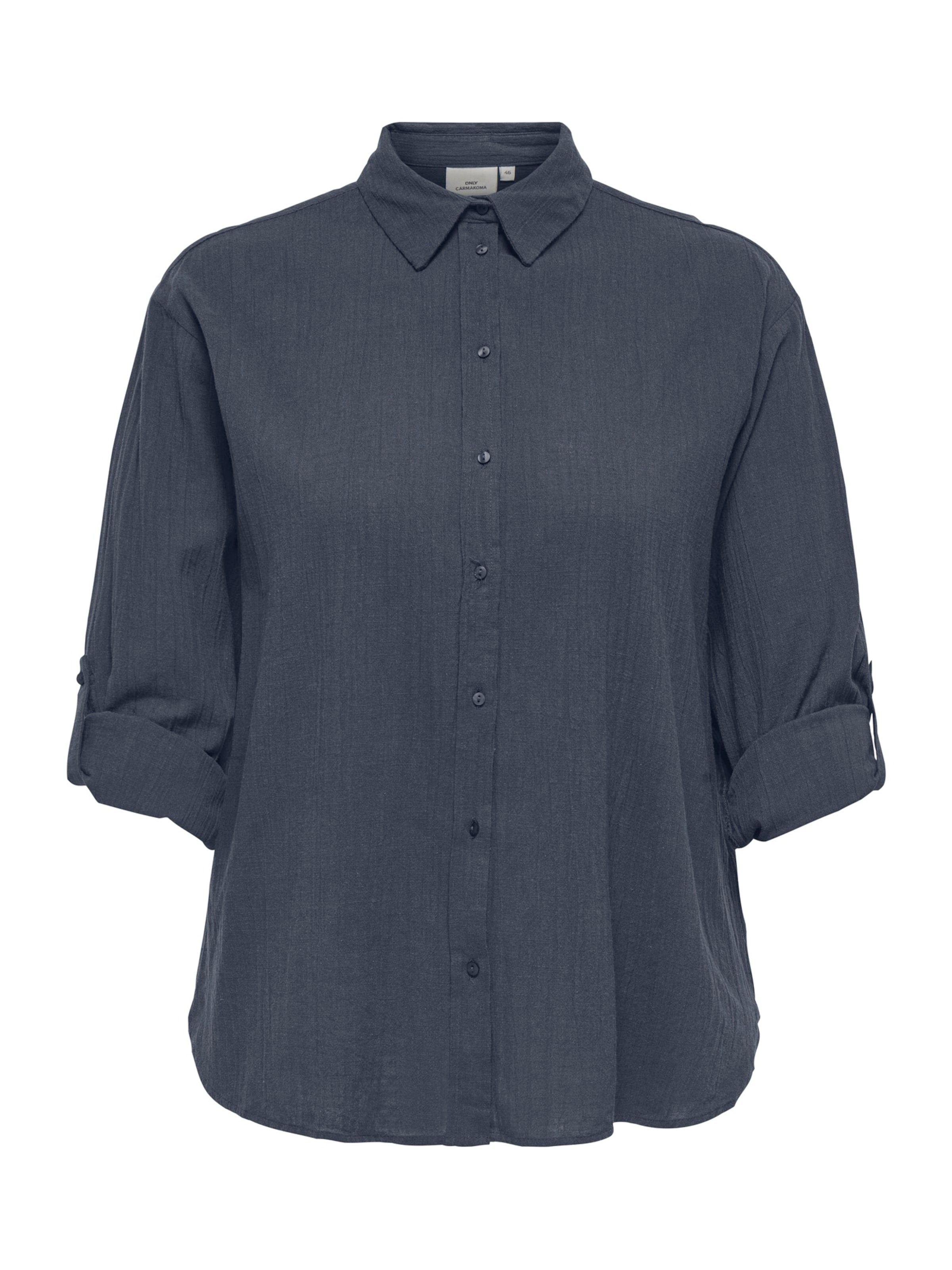 ONLY Carmakoma - Blusa 'CARTIZANA' en azul: frente