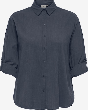 ONLY Carmakoma - Blusa 'CARTIZANA' en azul: frente
