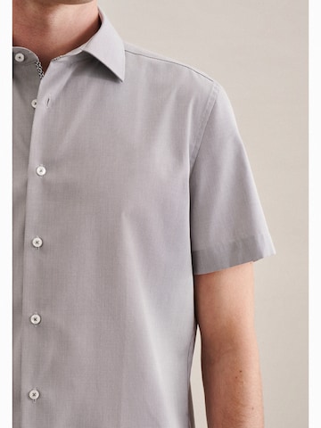 SEIDENSTICKER Regular fit Zakelijk overhemd 'Shaped' in Grijs