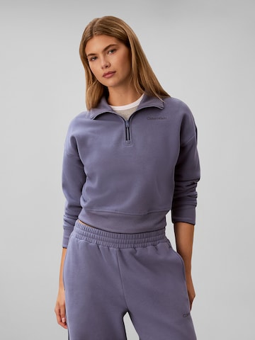 Calvin Klein Sport Sweatshirt in Purple: front