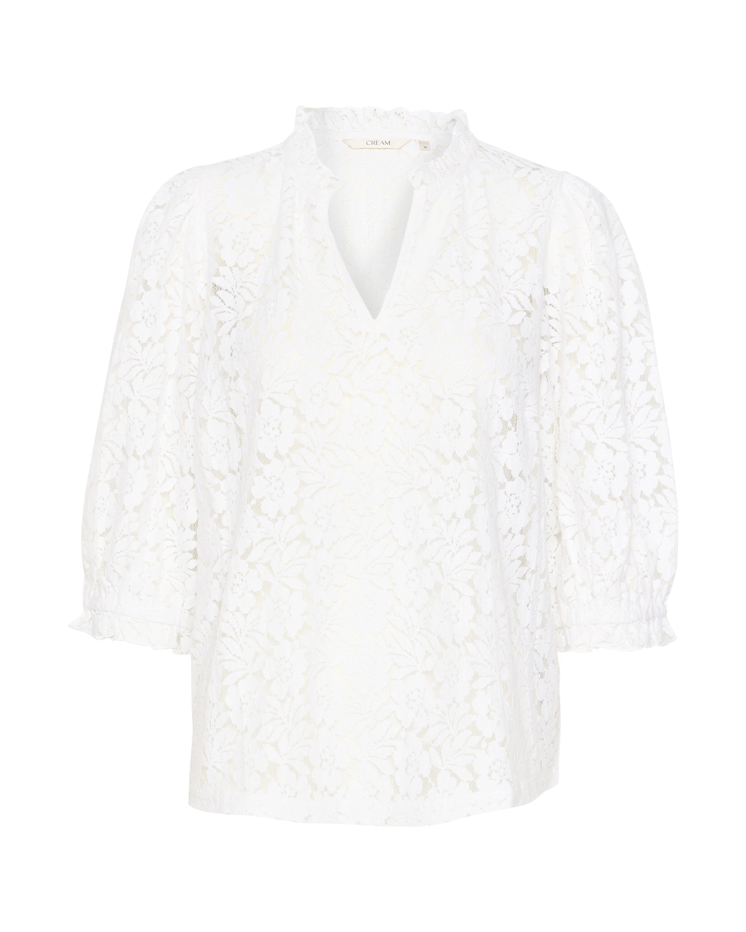 Cream Blouse 'Kaspis' in White: front