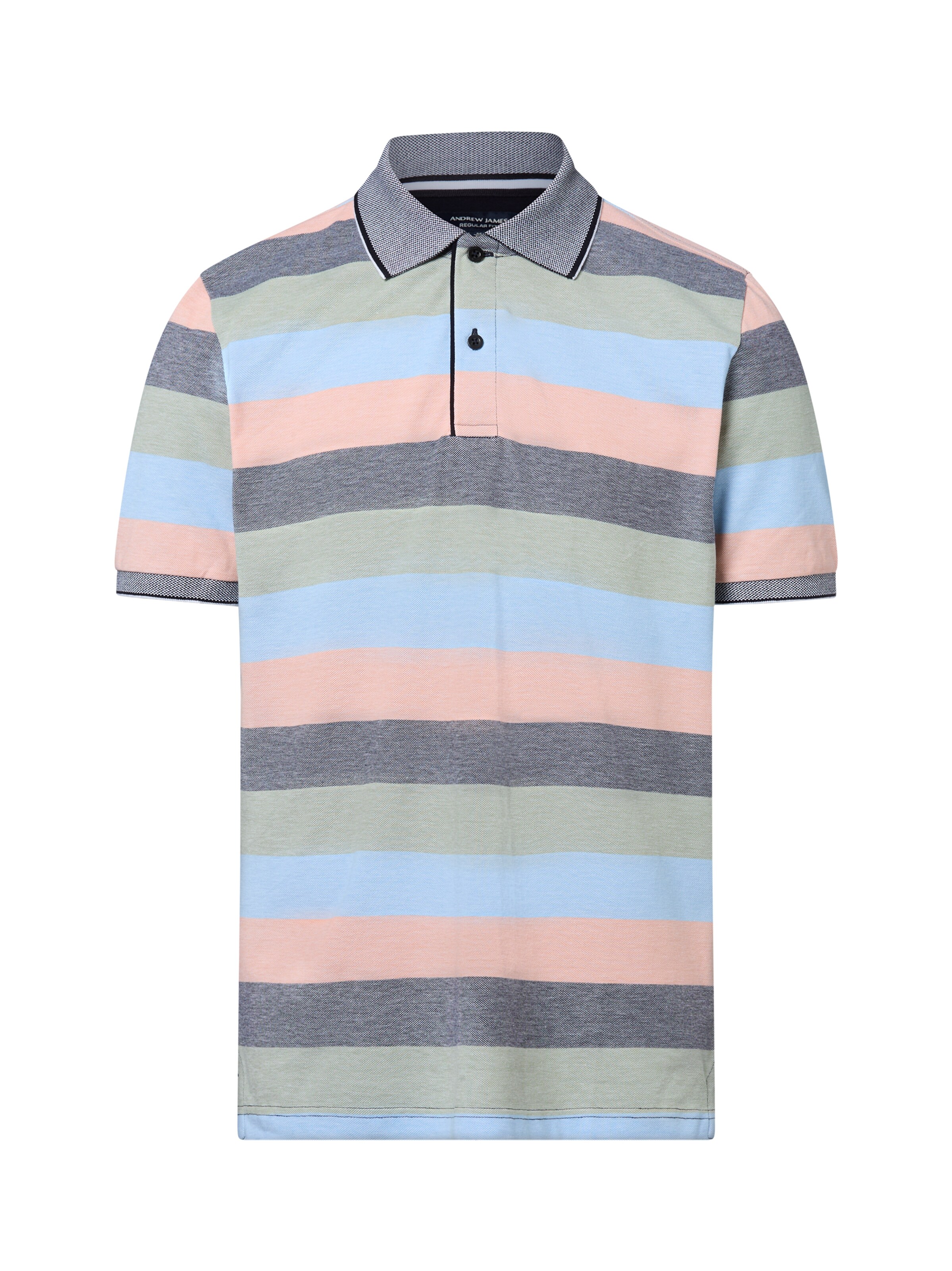 Andrew James Poloshirt in Mischfarben: Vorderseite