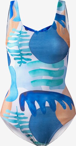 Zealous Swimsuit 'Akaw' in Blue: front