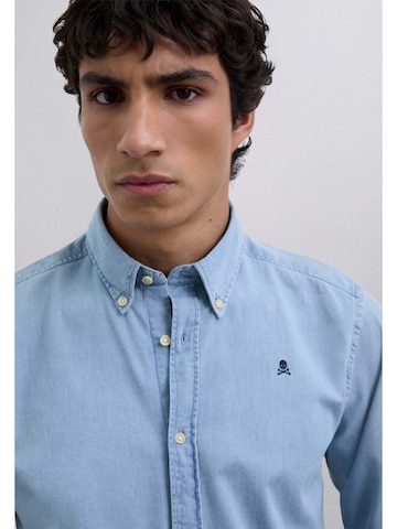 Scalpers Regular fit Skjorta 'Alpha S' i blå