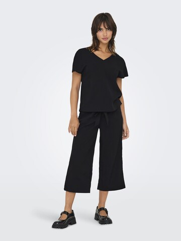 ONLY Wide Leg Hose 'Nova' in Schwarz