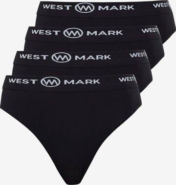 WESTMARK LONDON Thong in Black: front
