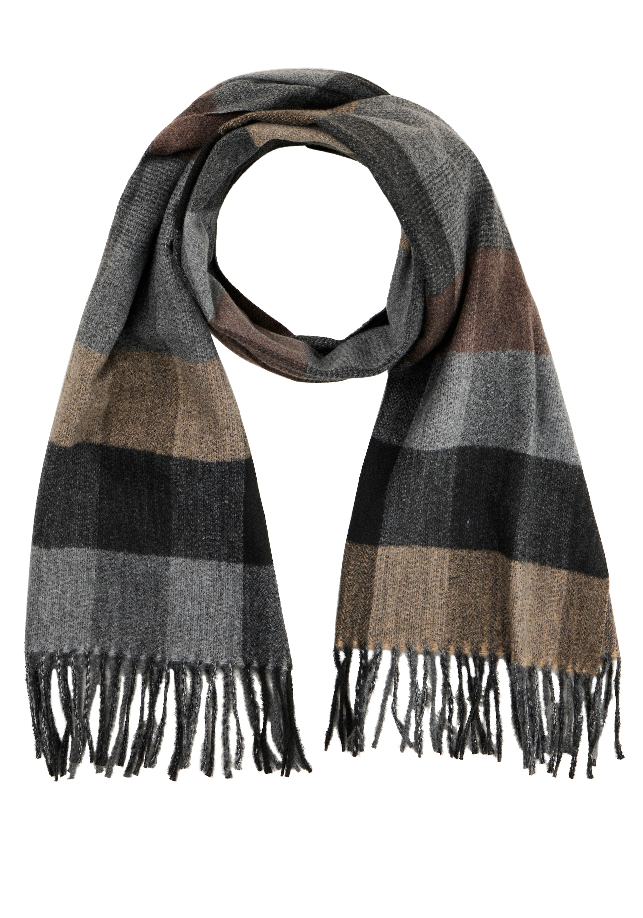 Man's World Wrap in Brown: front