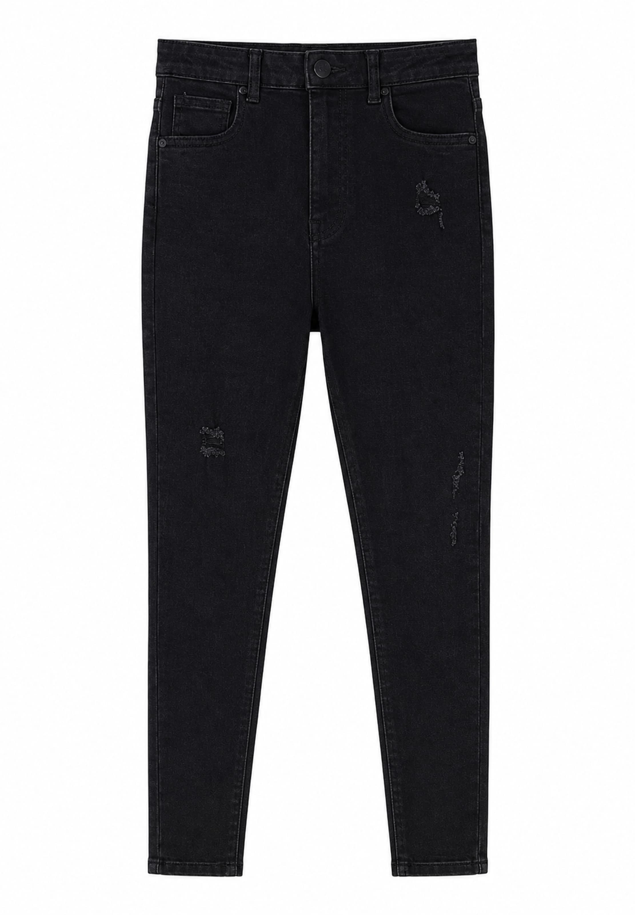 Skinny Jeans di Elara in nero: frontale