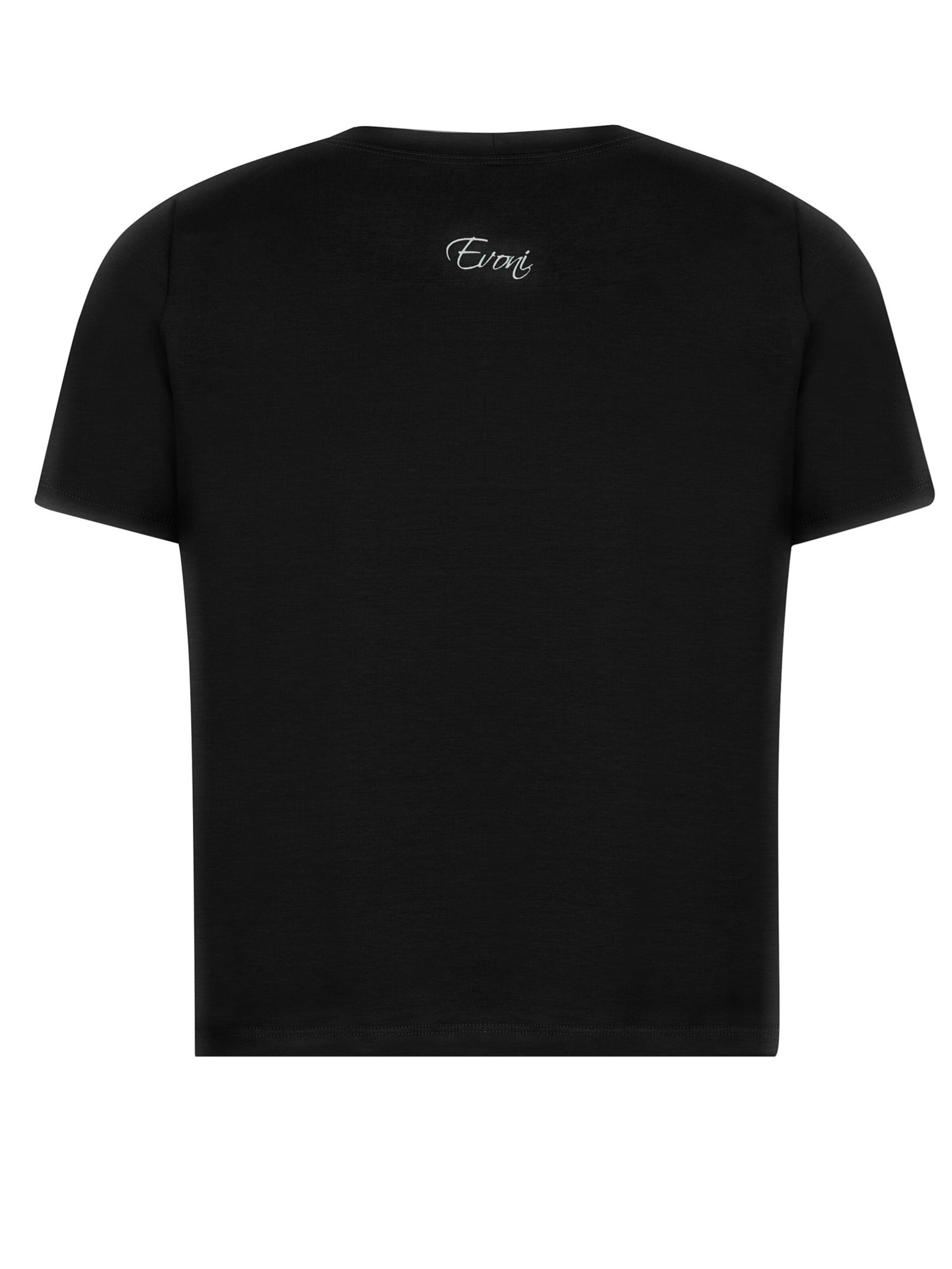 Evoni Shirt 'kurz' in Black