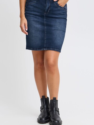 PULZ Jeans - Falda 'Karolina' en azul: frente
