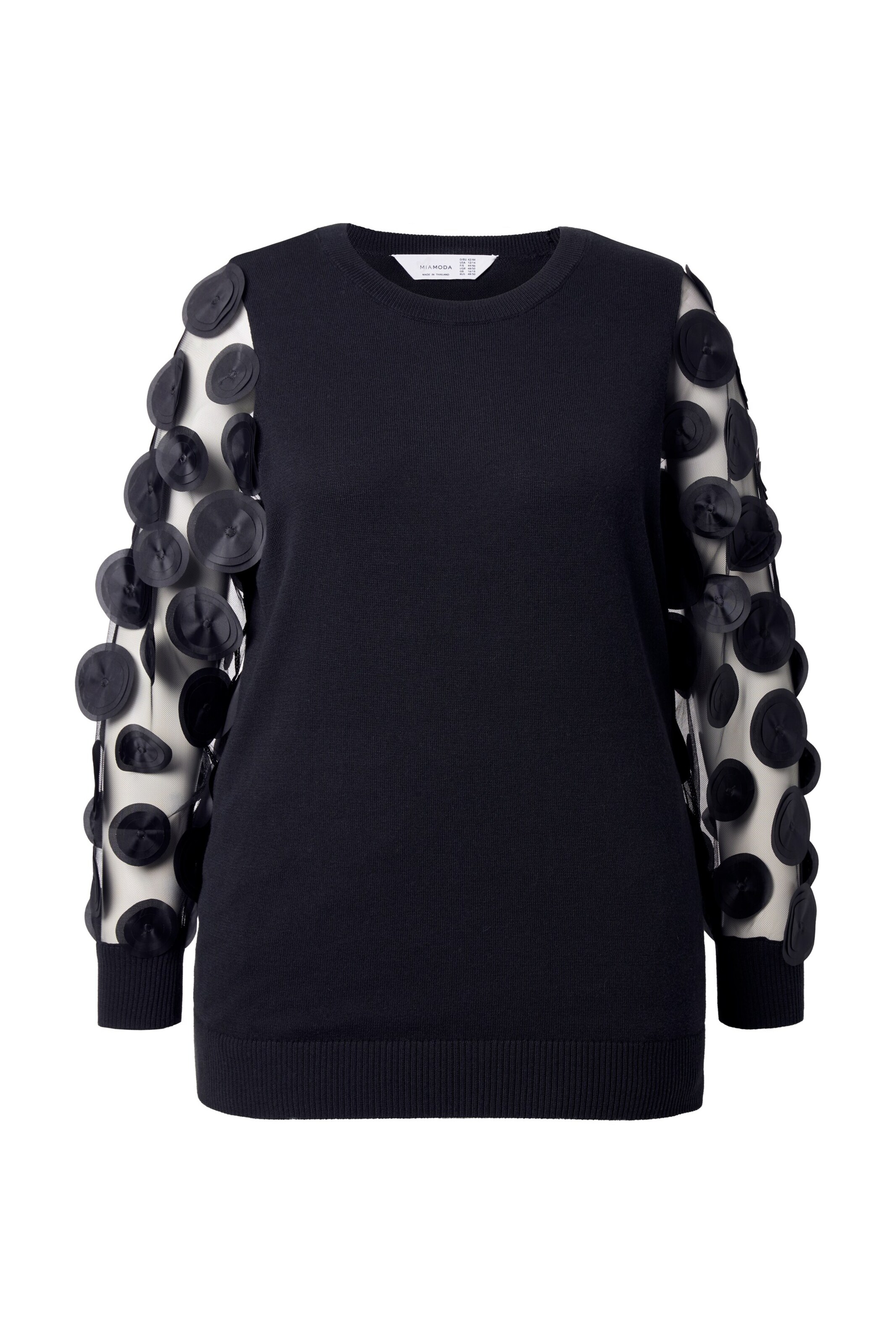 MIAMODA Trui in Zwart: voorkant