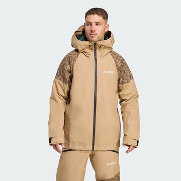 Veste outdoor 'Xperior' ADIDAS TERREX en marron : devant