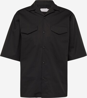 TOPMAN Comfort fit Overhemd in Zwart: voorkant