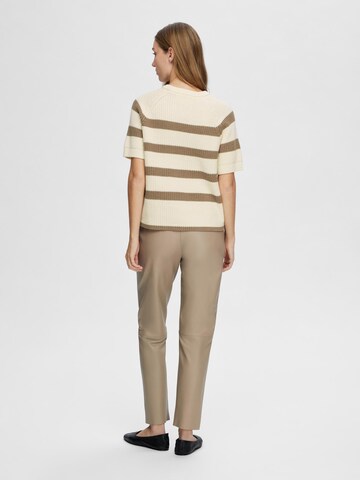 SELECTED FEMME Sweater 'BLOOMIE' in Beige