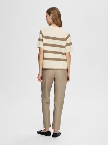 SELECTED FEMME Sweater 'BLOOMIE' in Beige