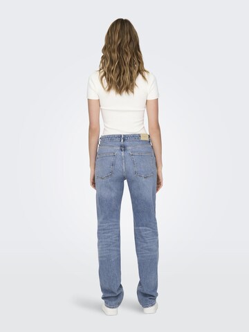 ONLY Slimfit Jeans i blå