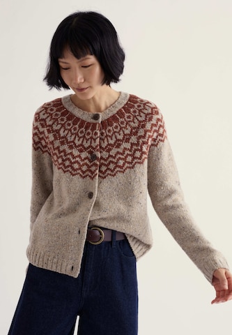 Cardigan 'Port Kinnis' Seasalt Cornwall en beige : devant