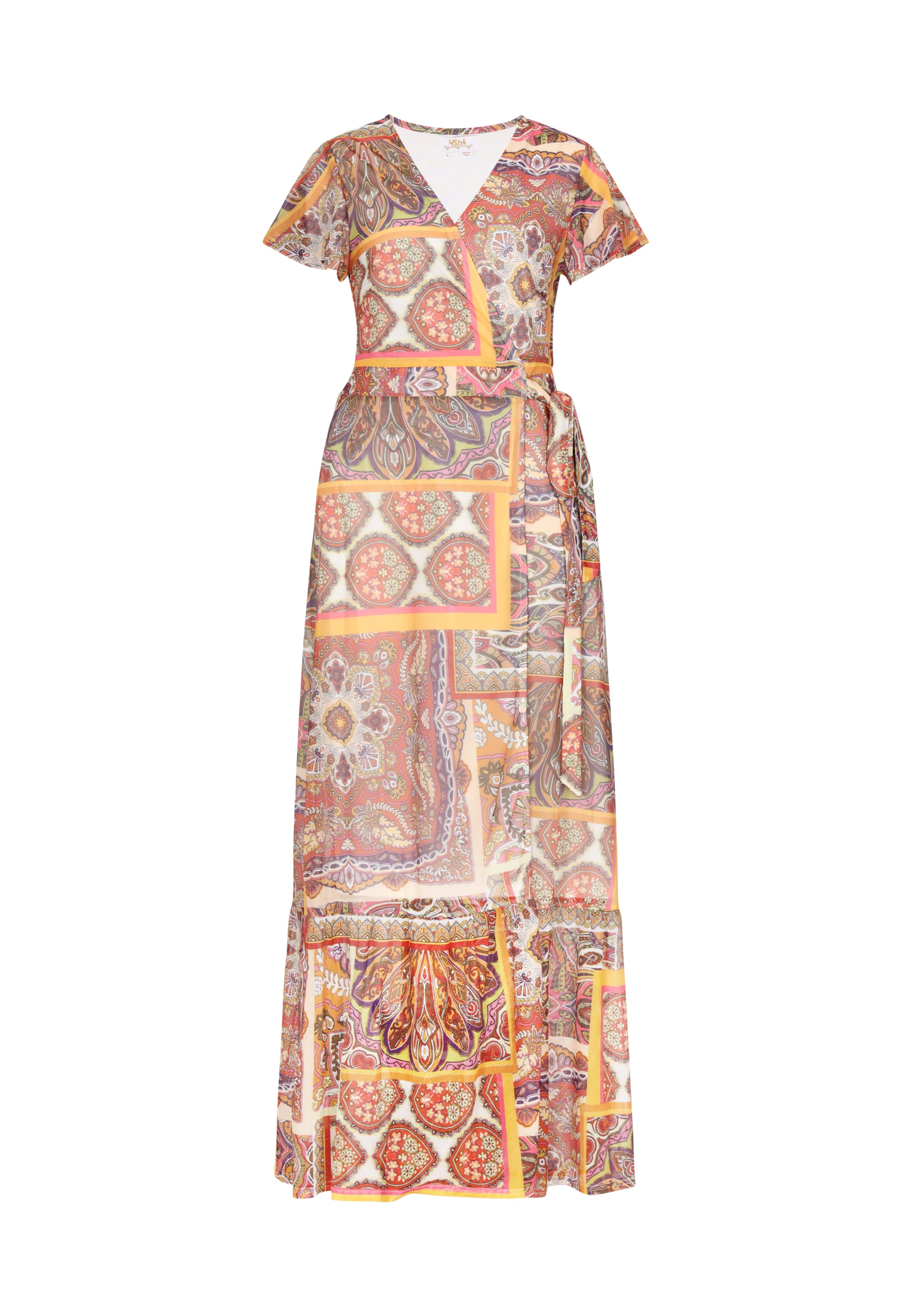 usha FESTIVAL - Vestido em amarelo: frente