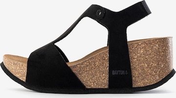 Bayton - Sandalias 'Madrida' en negro: frente