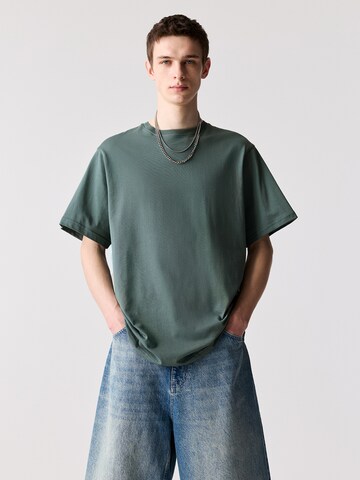 Pull&Bear Tričko – zelená: přední strana