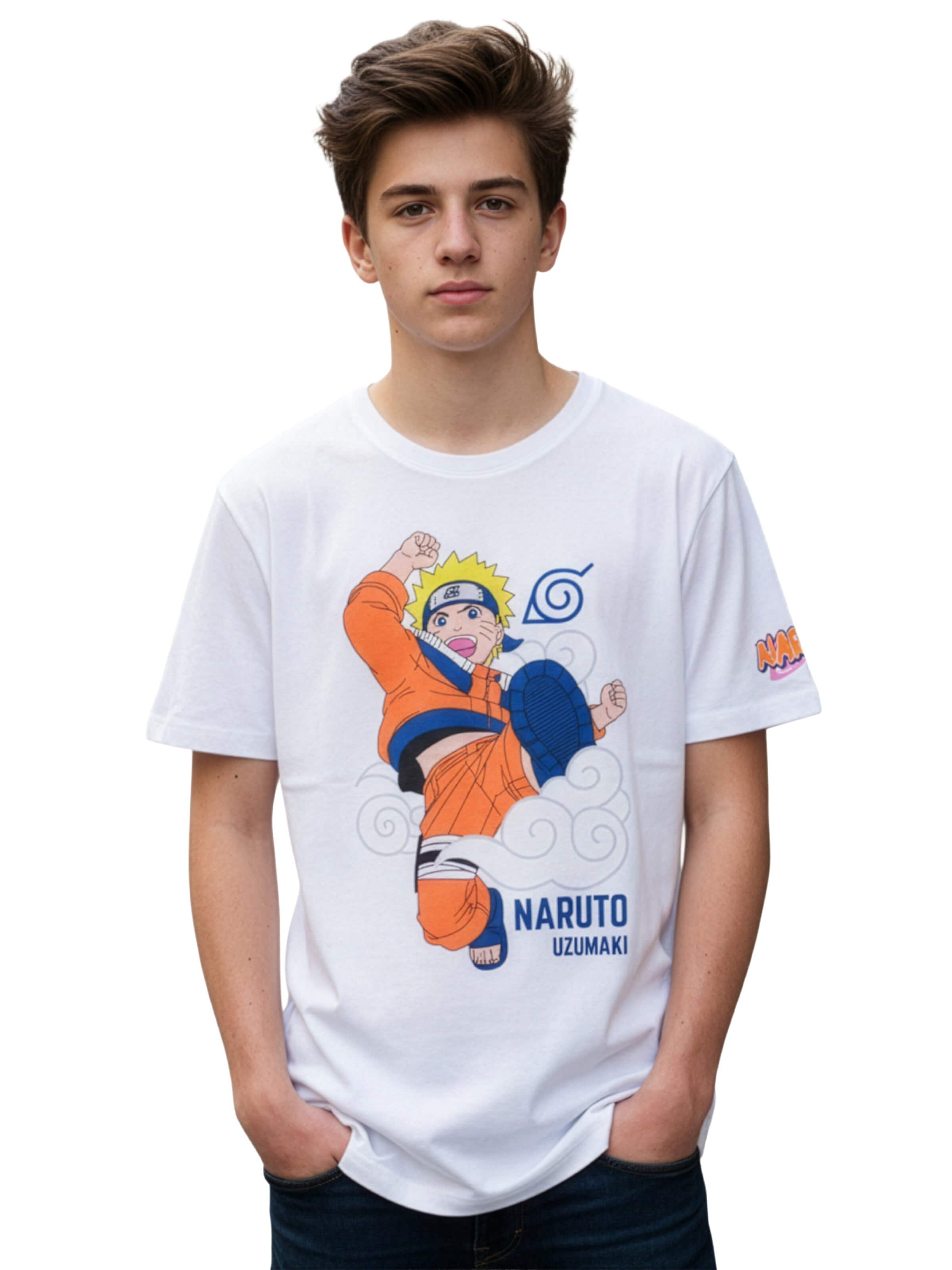 Naruto Shirt 'Uzumaki' in White