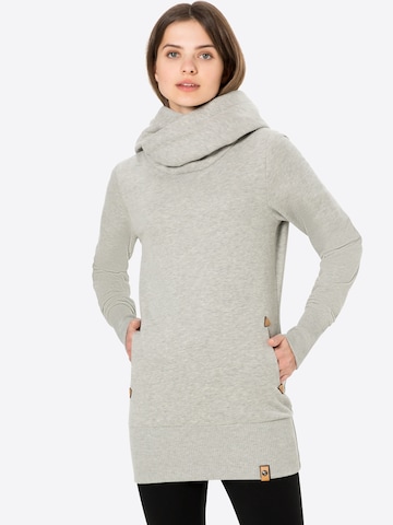 Fli Papigu Hoodie 'Rotwelsch' in Grau: predná strana