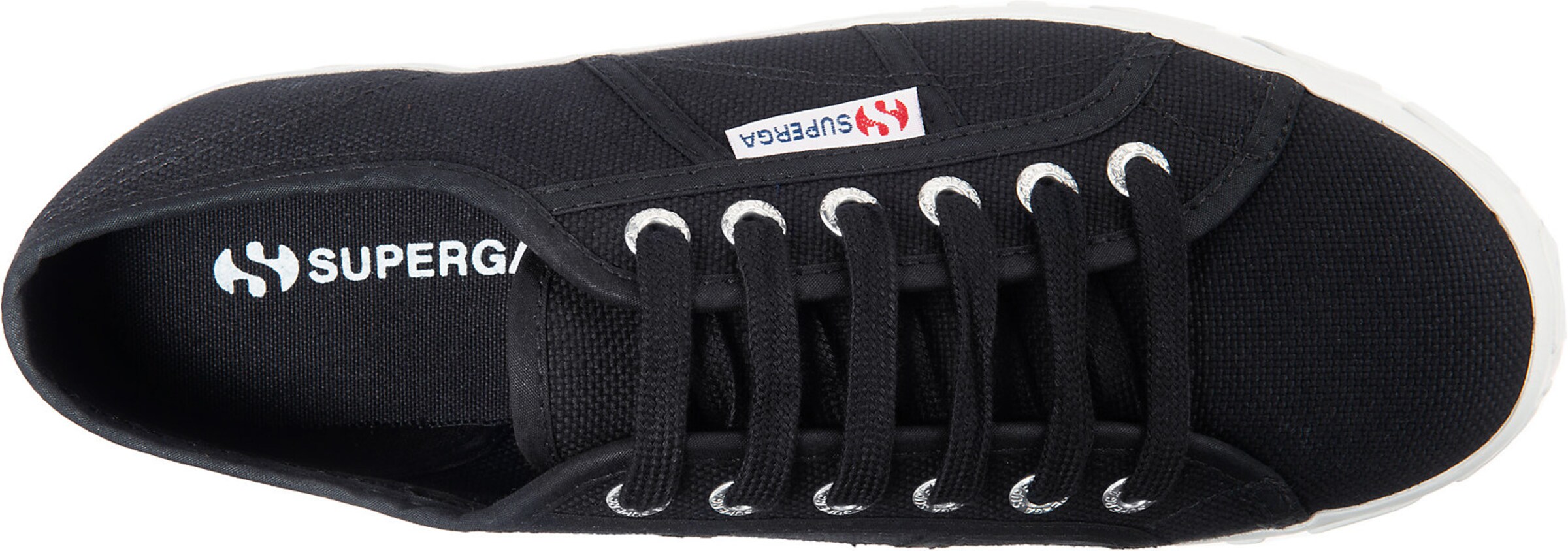 SUPERGA Sneaker in Schwarz
