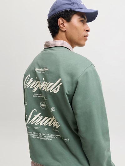 Felpa 'JORNORREBRO' in S JACK & JONES di colore beige / verde, Visualizzazione prodotti