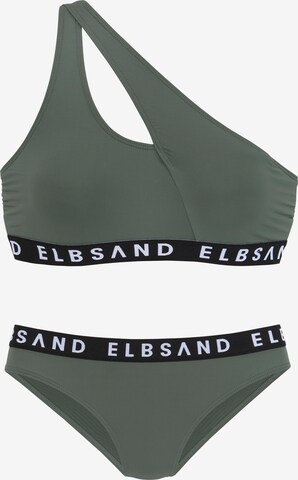 Elbsand - Bikini en verde: frente