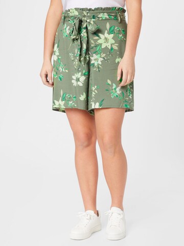 Vero Moda Curve Regular Broek 'EASY' in Groen: voorkant