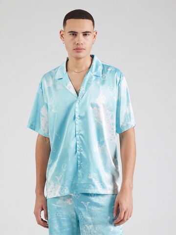 Carlo Colucci - Ajuste confortable Camisa en azul: frente