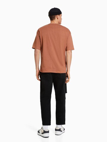 Bershka Loosefit Jeans in Schwarz