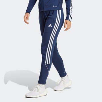 ADIDAS PERFORMANCE Slimfit Sportbroek 'Tiro 23 League' in Blauw: voorkant