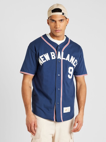 new balance Regular fit Overhemd 'Sportswear Greatest Hits' in Blauw: voorkant
