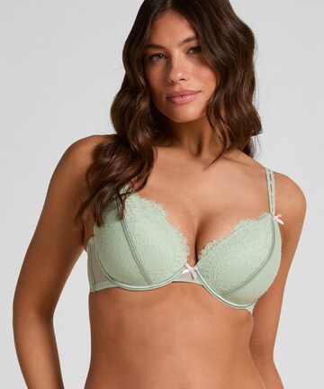 Hunkemöller Classic Bra 'Dorothy' in Green: front