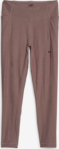 PUMA Skinny Športne hlače | rjava barva: sprednja stran