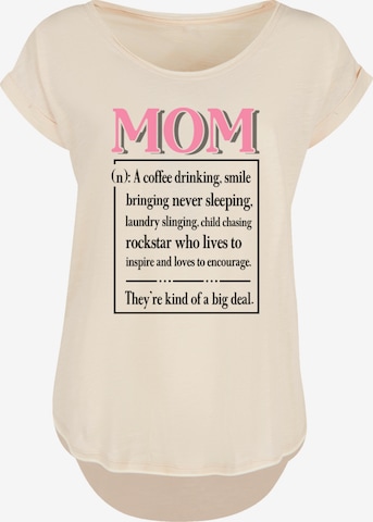 T-shirt F4NT4STIC en beige : devant