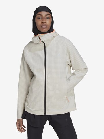 Veste de sport 'X-City Soft Shell' ADIDAS SPORTSWEAR en beige : devant