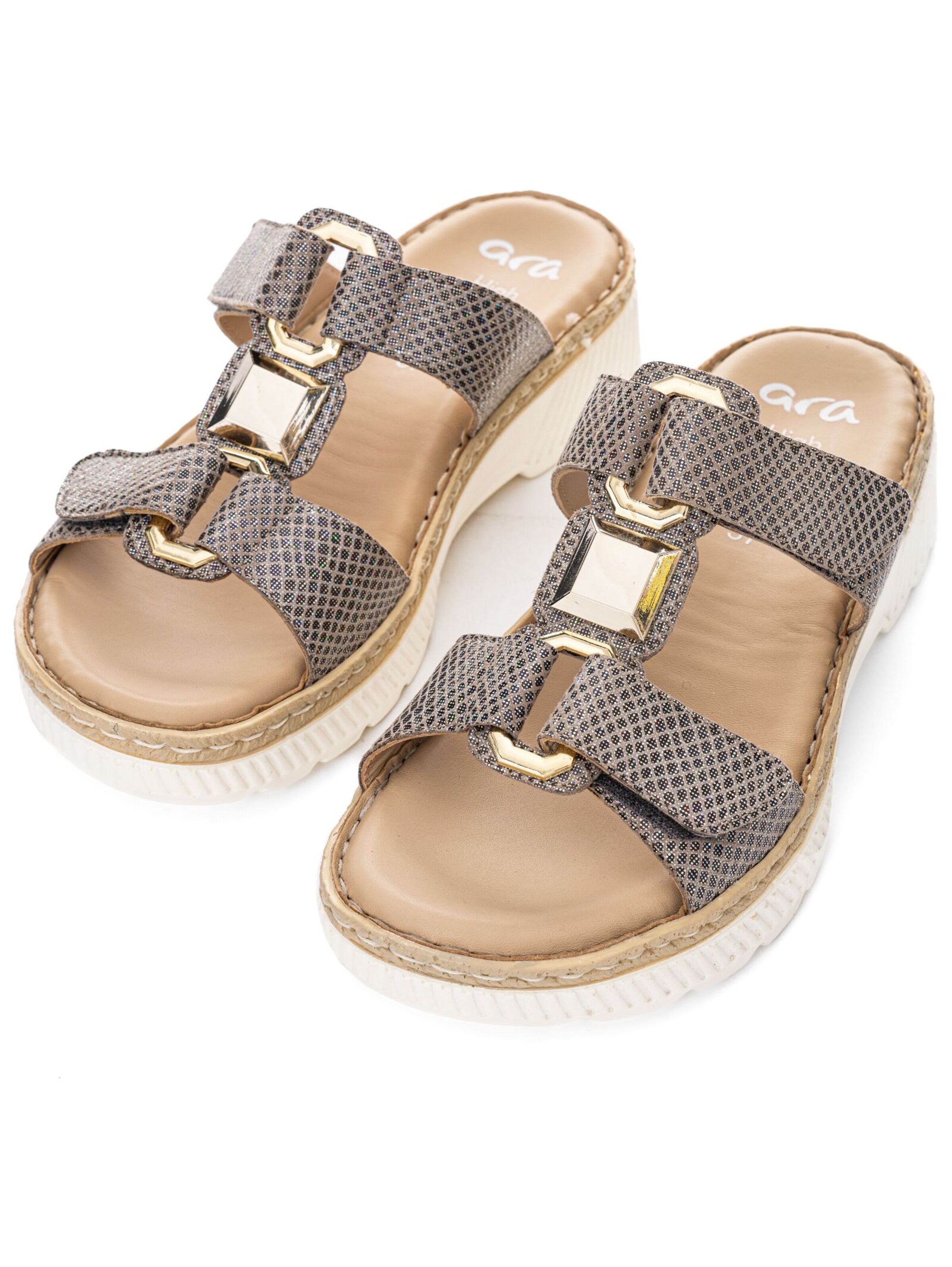 ARA Pantolette in Beige: Vorderseite