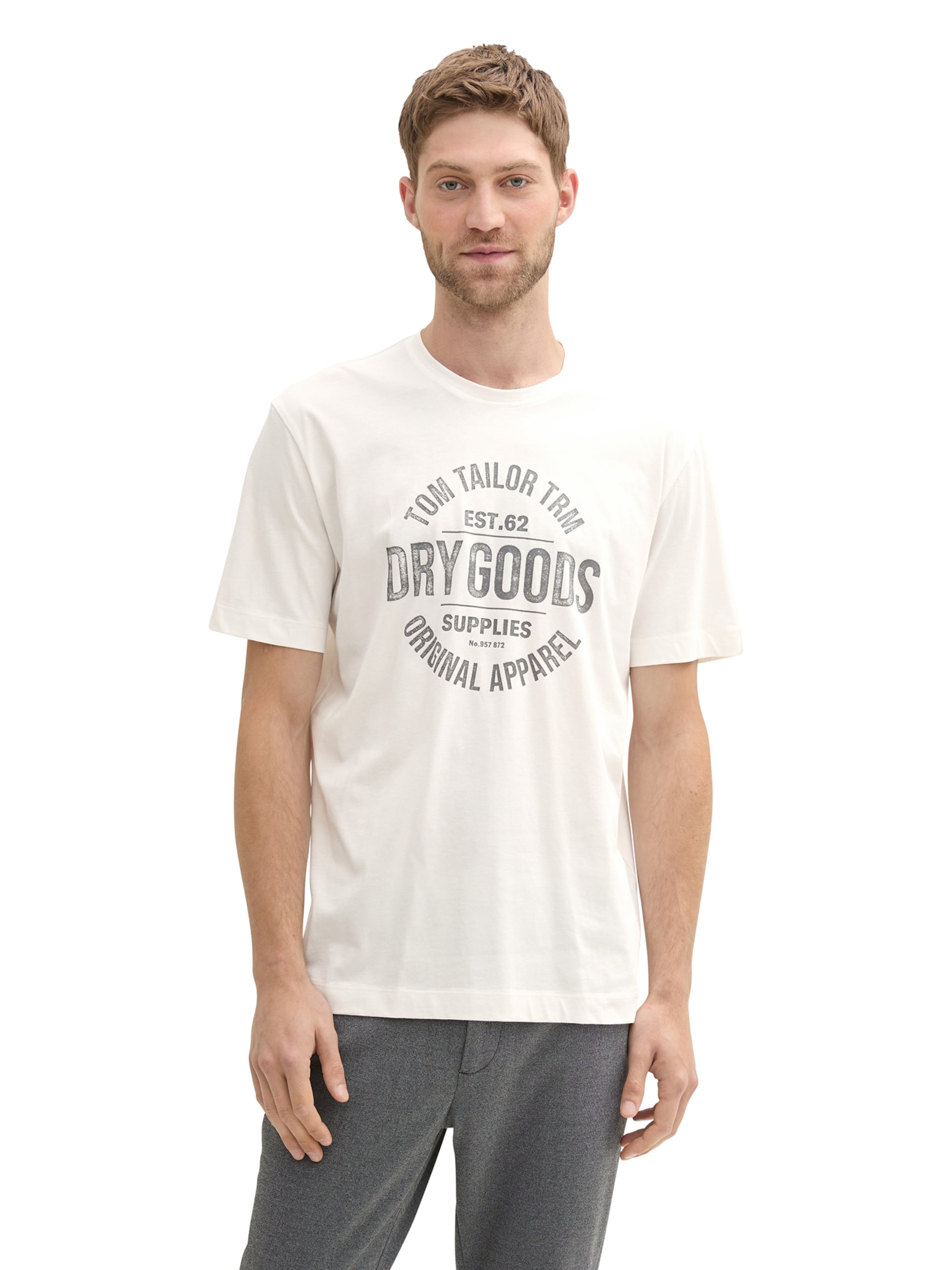 TOM TAILOR Shirt in White: front