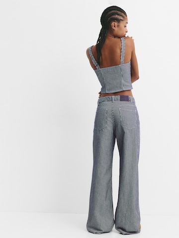 Pull&Bear Loosefit Jeans i blå