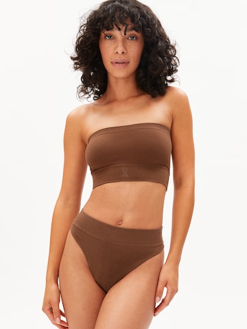 Bustier Soutien-gorge ARMEDANGELS en marron : devant