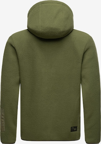 STONE HARBOUR Athletic Fleece Jacket in Green