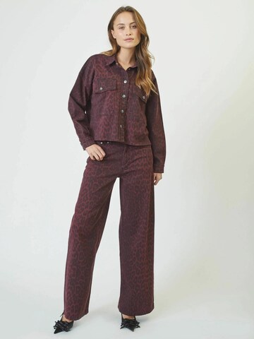 co'couture Regular Broek 'Leo' in Rood