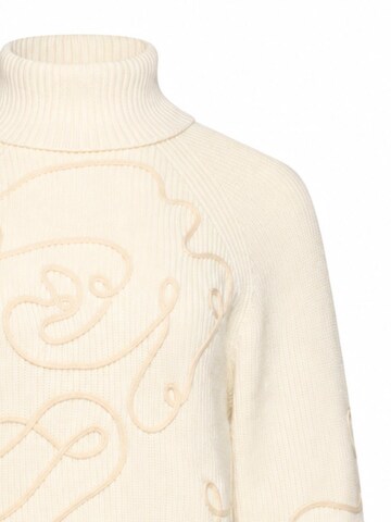 Smashed Lemon Gebreide top in Beige
