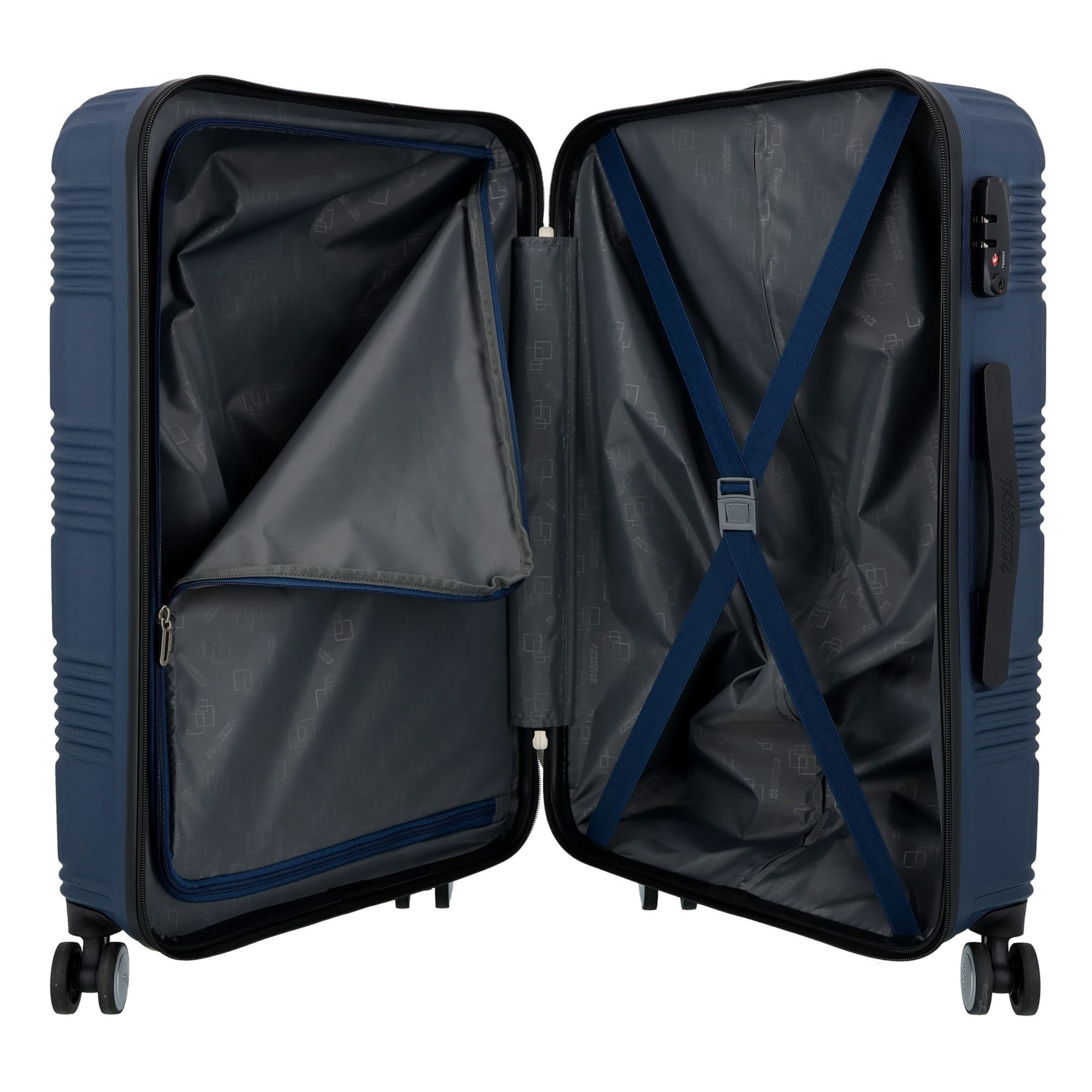 American Tourister Trolley 'Geoblast' in Blauw