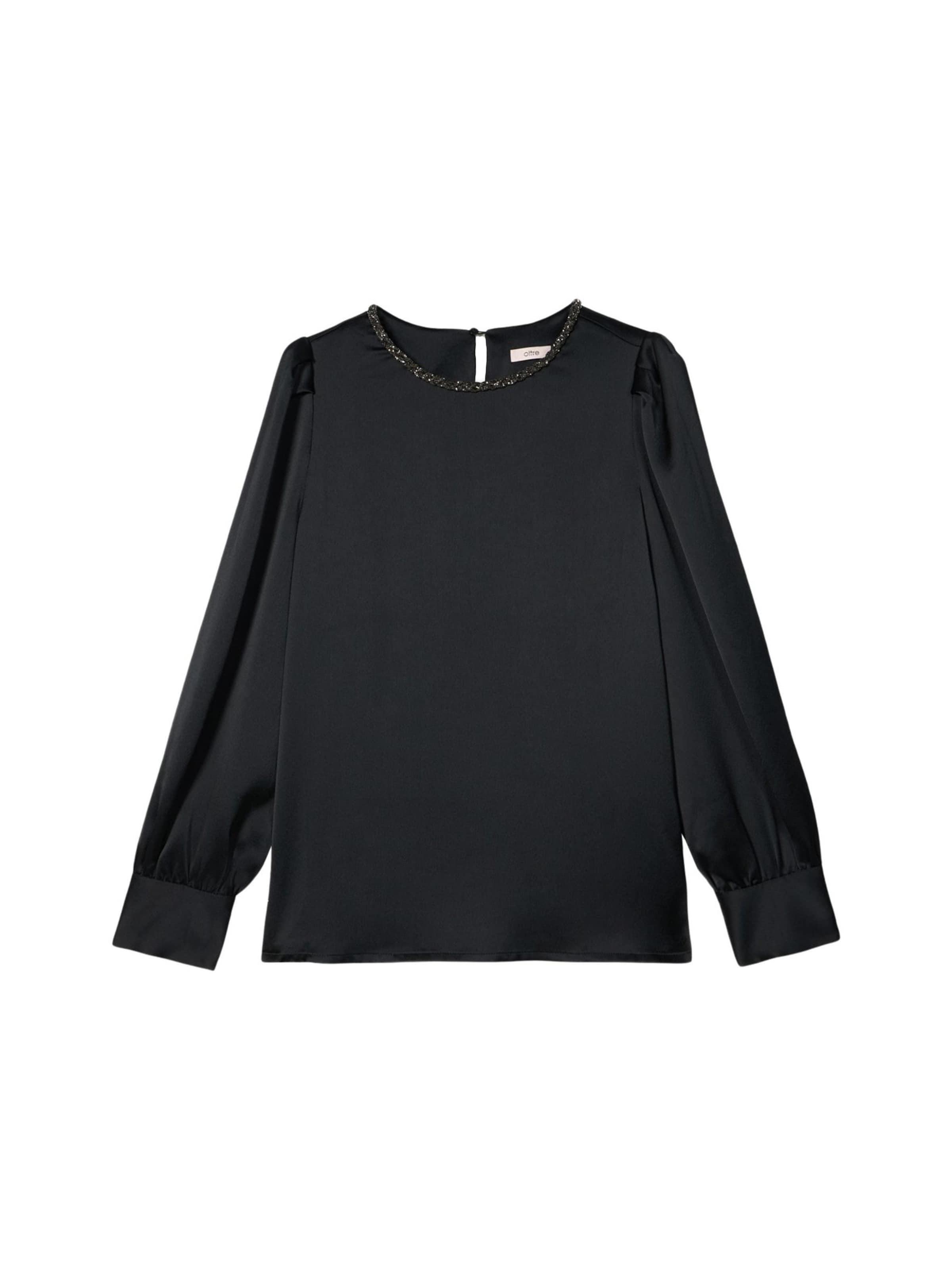oltre Blouse in Zwart: voorkant